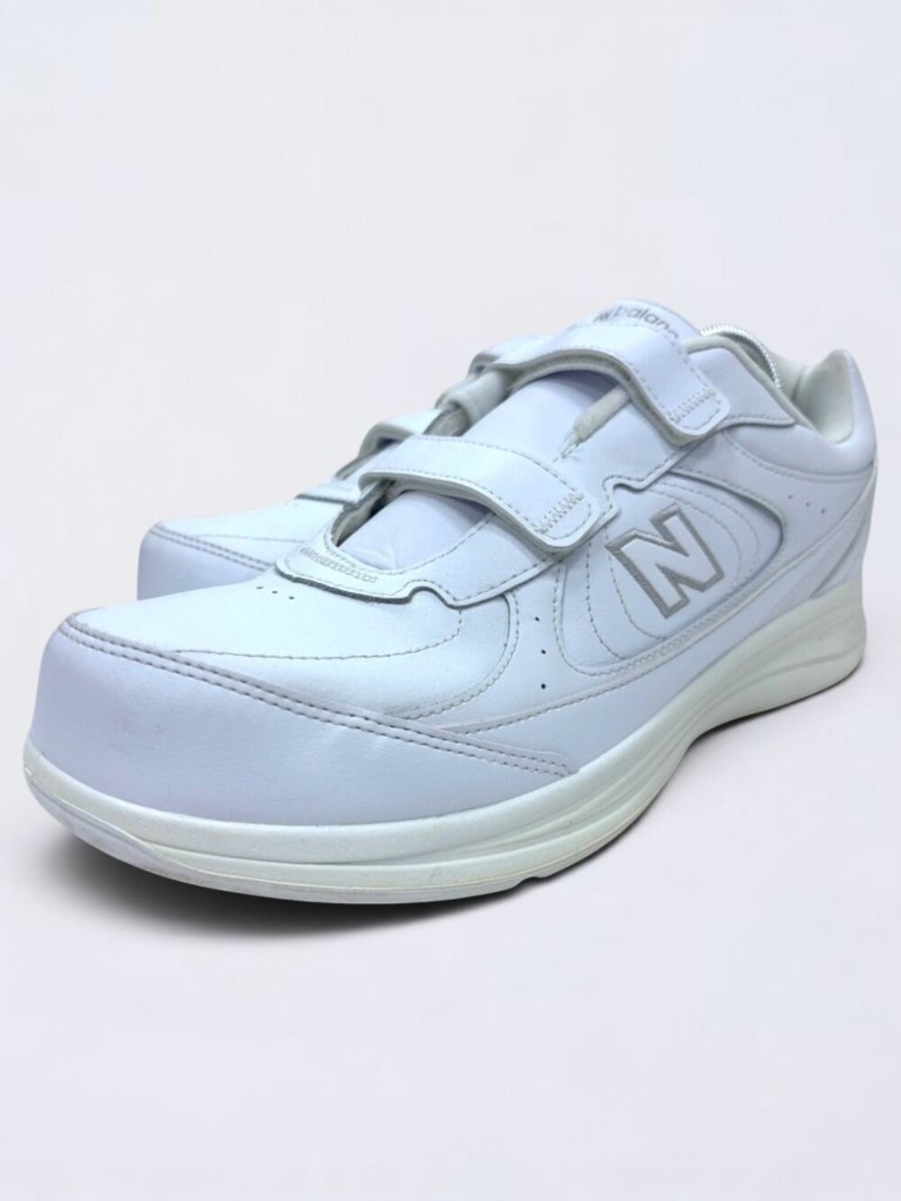 New Balance 577 Walking Shoes Men's Size 12.5 (4E) White Hook & Loop MW577VW USA